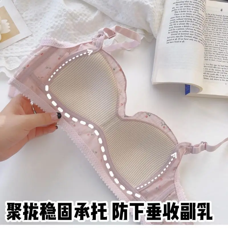 Girls Printed Bra Breathable Teenager Bras for Kids Adolescente Lingerie Solid Color Teen Vest Girls Tube Tops Underwear 8-16Y