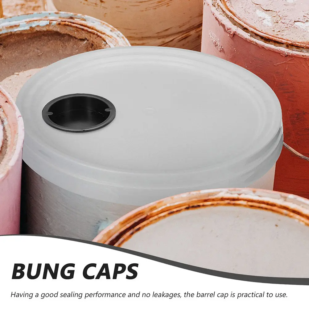 40Pcs Plastic Chemical Drum Lid Black for 200L Barrels Leak-Proof Screw Seal Cap Industrial Storage Bucket Cover Drum Bung Plug view 2