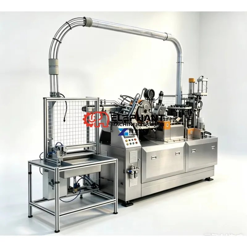 Compact Structure Paper Tea Cups Machines Convenient Transport Disposable Paper Cup Maker Machinery for Overseas Shipment