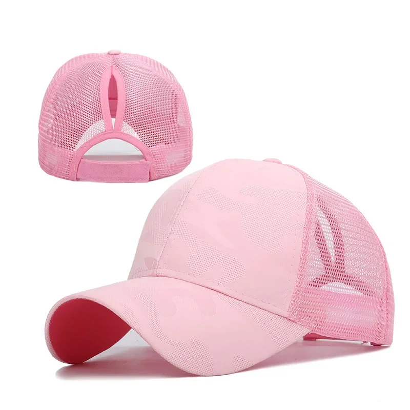 قبعة بيسبول ذيل حصان للنساء ، قبعة شبكية Snapback ، موضة نسائية ، قبعات هيب هوب ، قابلة للتعديل ، في الهواء الطلق ، العظام ، الصيف ، 2020