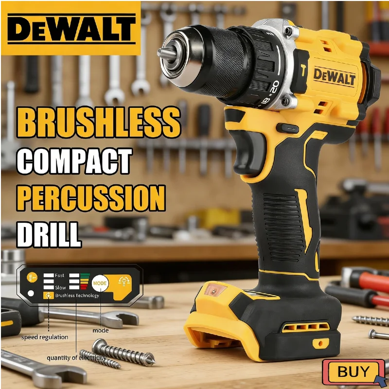 

Аккумуляторная ударная дрель-шуруповерт DEWALT DCD805 20В, бесщеточная, многофункциональная, ручная