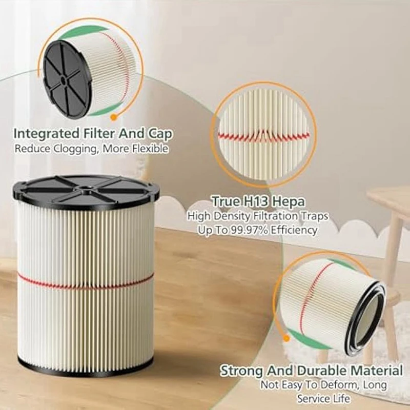 【เค้กร้อน】ตัวกรองทดแทนสําหรับช่างฝีมือ CMXEVBE17590 Wet Dry Vac สําหรับเครื่องดูดฝุ่นร้าน 5 ถึง 20 แกลลอน ตอนที่ 9-38754