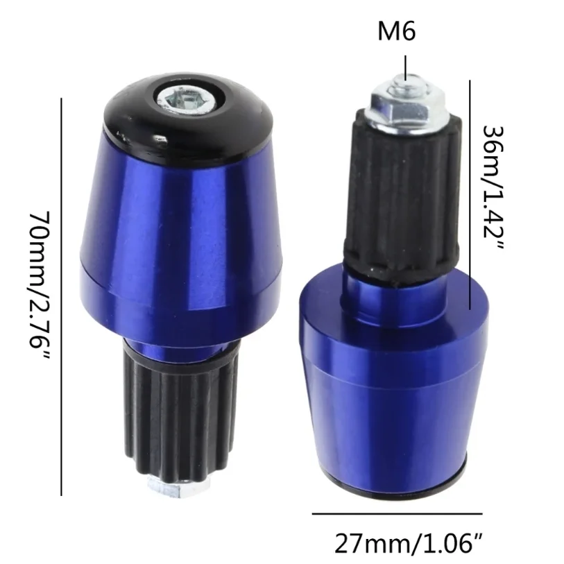 مقود الدراجة النارية ينتهي مقابض معدنية للمقود موازنة التوصيل المنزلق 22 مم #5