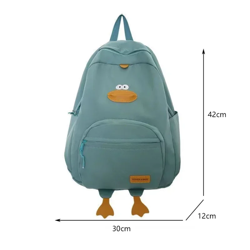 New Cartoon Duck Backpack Designer Cute Travel Bag Female College