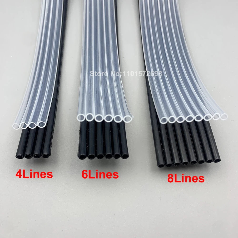 5M 4 6 8 lines Ink Tube For Large Format Inkjet Solvent UV Flatbed Printer TransparenBlack Ink Pipe Hose 3*2mm 4*3mm 5*3mm 6*4mm