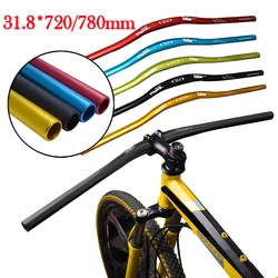 MTB Bicycle Handlebar Aluminum Alloy Bicycle Riser Bar Road Mountain Bike Handle Bar Cycling Parts 31.8mm x 720mm 780mm