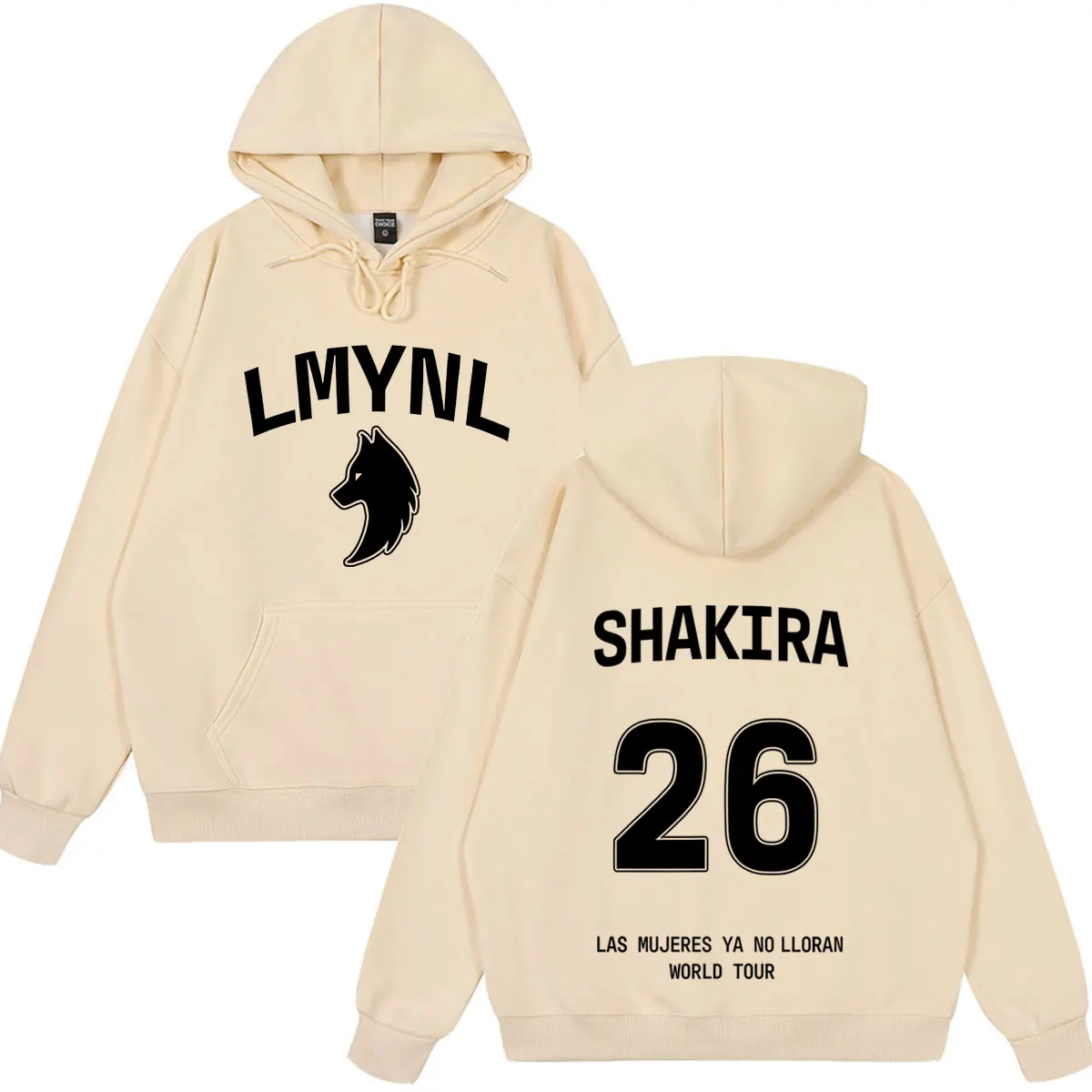 Shakira Las Mujeres Ya No Lloran 2026 Tour Print Hoodie Men Women Fashion Sweatshirt Casual Loose Harajuku Street Pullover Tops