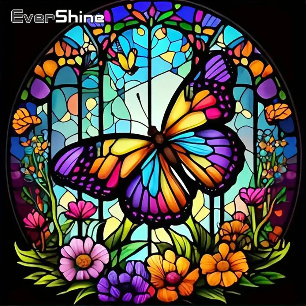 Evershine Diamant-Gemälde, Gänseblümchen, bunt, Acryl, Bastelbedarf, Diamant-Mosaik, DIY-Stickerei, Kindergeschenk