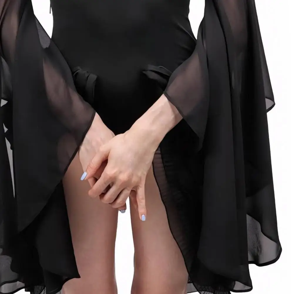 

Women's Long Tulle Sleeves Detachable Gothic Chiffon Gloves for Halloween Medieval Wedding Party Renaissance Costume Accessories