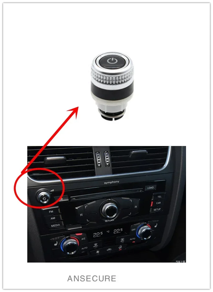 

Кнопка-переключатель панели управления регулятором громкости MMI для Audi A4 S4 A5 S5 2013 2014 2015 8R0059528