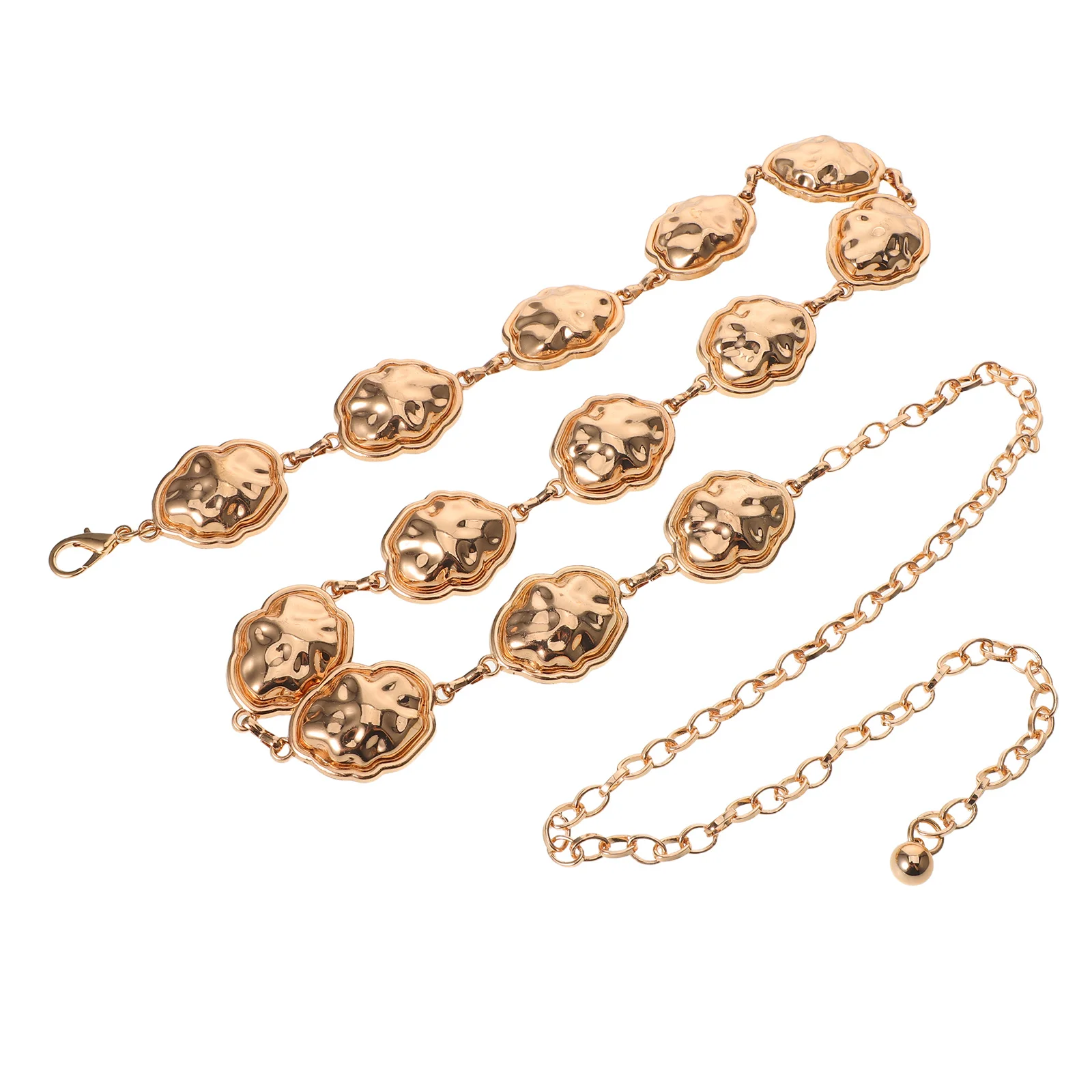 

Elegant Adjustable Waist Chain for Women Shell Accented Metal Body Chain Belt Chic Decoration for Beach Party Outings