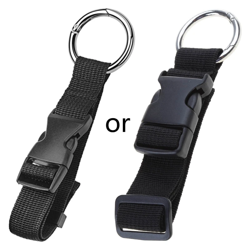 Luggage Strap Coat Holder Backpack Circle Hook Adjustable Belt Travel