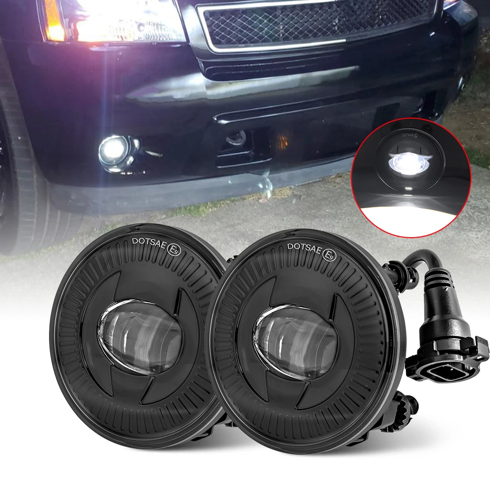 LED Fog Lights Driving Lamps For Chevrolet Suburban Tahoe 07-13 Avalanche 10-13 Camaro 2015 Silverado GMC Sierra Acadia Yukon ﻿