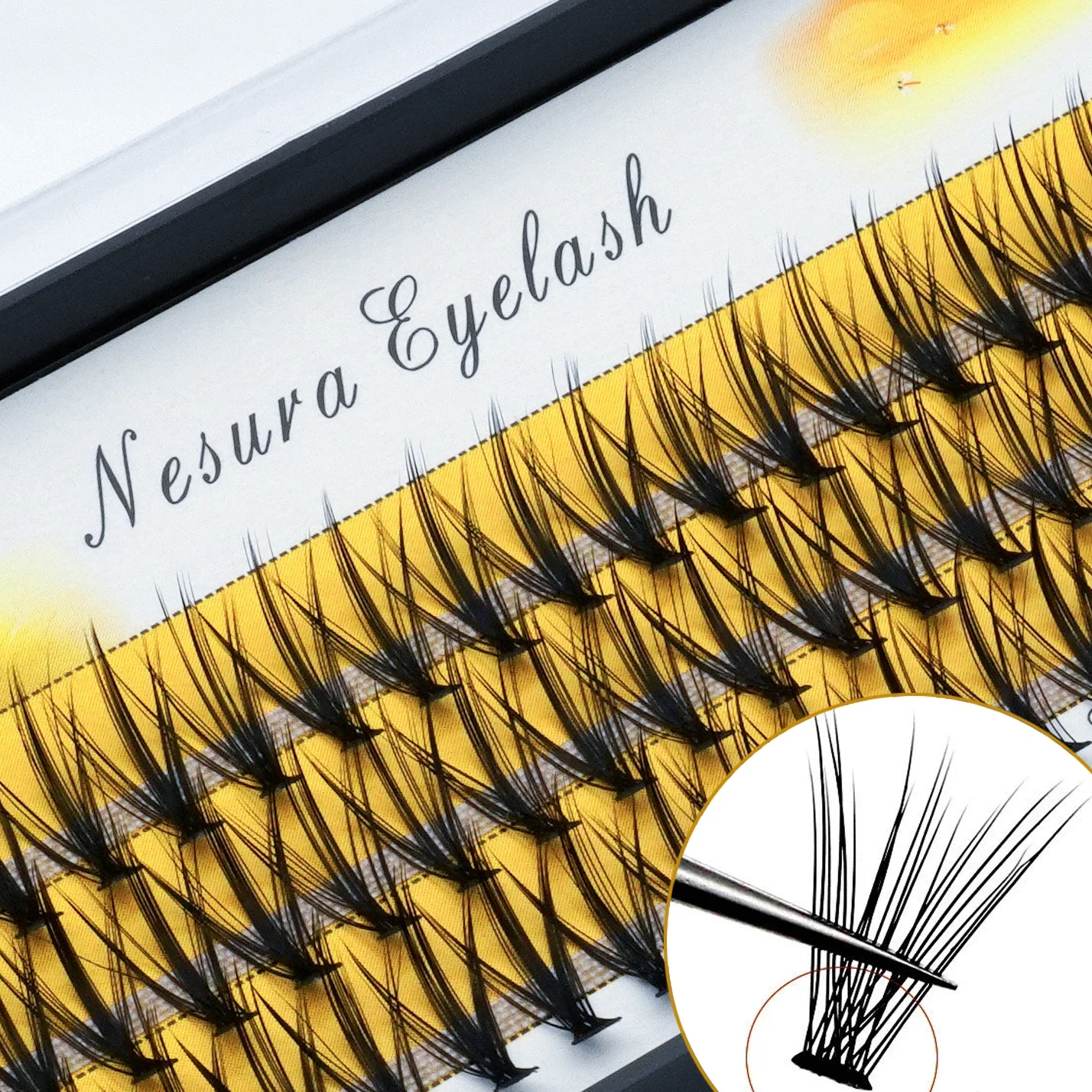 

1 Box Of 60 Cluster 20D Independent Eyelash Natural False Eyelash Extension Eyelash Mink Eyelashes Lashes Extension Supplies