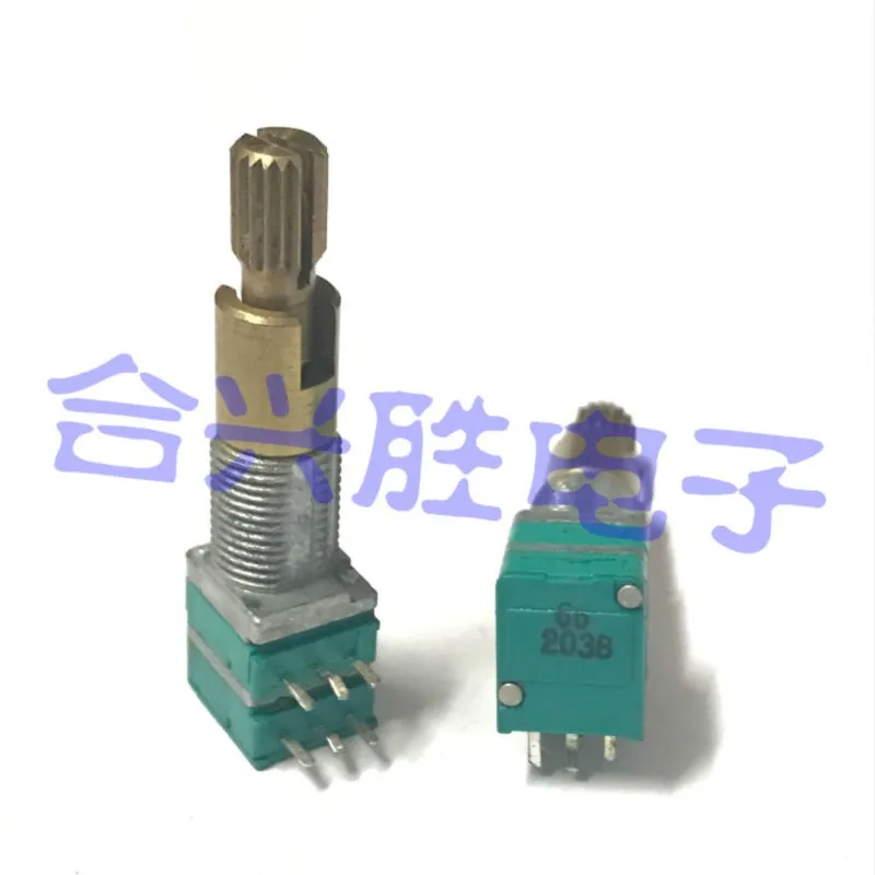 1 Piece RK097 Double Shaft Duplex Potentiometer B20K B203 Car Navigation Audio Adjustment Volume Potentiometer