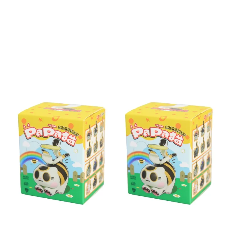 Ufficiale autentico serie DOSHIICAT papaya gatto simpatico gatto giocattolo alla moda figura scatola cieca giocattolo per bambini cartone animato regalo di compleanno