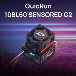 Upgraded Hobbywing QuicRun 10BL60 SENSORED G2 Brushless ESC for 1/10-1/14 RC Cars