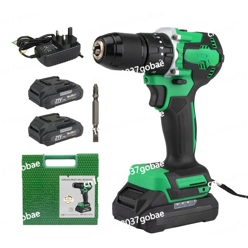 

Plug large torque brushless charging drill stepless speed regulation