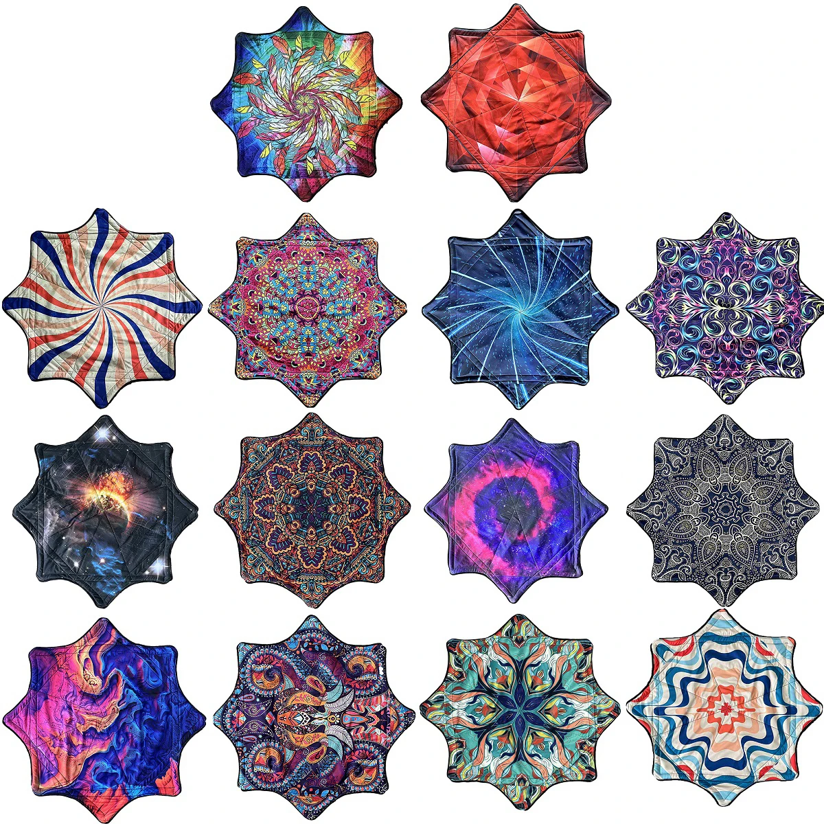 Dapo Spinning Dance Handkerchief Lycra Octagonal Scarf Flying Handkerchief 67cm*67cm Customizable Spinning Handkerchief