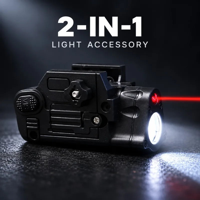2‑in‑1 Under‑mount Light Accessory, Built‑in Beam Indicator & Lighting Torch for Hobby Model Decoration