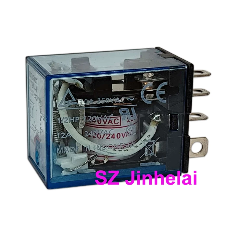 10pcs Authentic Original  Omron LY2N-J(LY2NJ) 8Pins Relays 10A 24VDC 220VAC 12VDC 24VAC 110VDC 110VAC 48VDC 12VDC