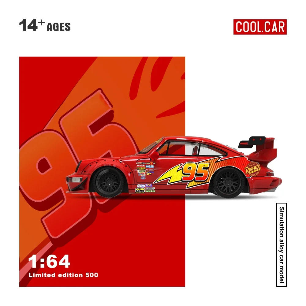 Pré-venda coolcar 1:64 rwb 964 supra a90 relâmpago diecast diorama modelo de carro coleção brinquedo tempo micro 964