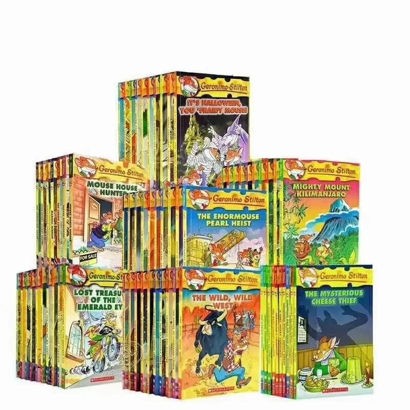 10 livros de Mouse Reporter versão em inglês 80 livros para escolher 10 livros Geronimo Stilton Livro de ponte de capítulo original em inglês