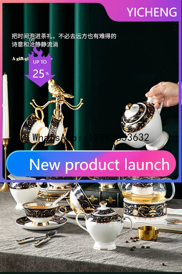 

bone china coffee cup and saucer set - ceramic teacup set for afternoon tea