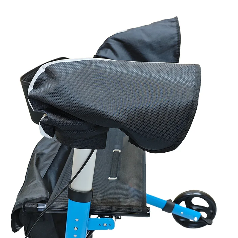 Guantes cálidos para carrito asistido en silla de ruedas para personas mayores, carrito pequeño para discapacitados, guantes con mango impermeable y resistente al viento, productos para el cuidado de la salud