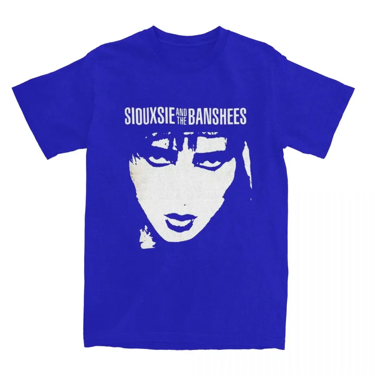 Siouxsie And The Banshees Accessories T-Shirts for Men Rock Band Vintage Cotton Shirt Crewneck Short Sleeve Printed Tops Summer