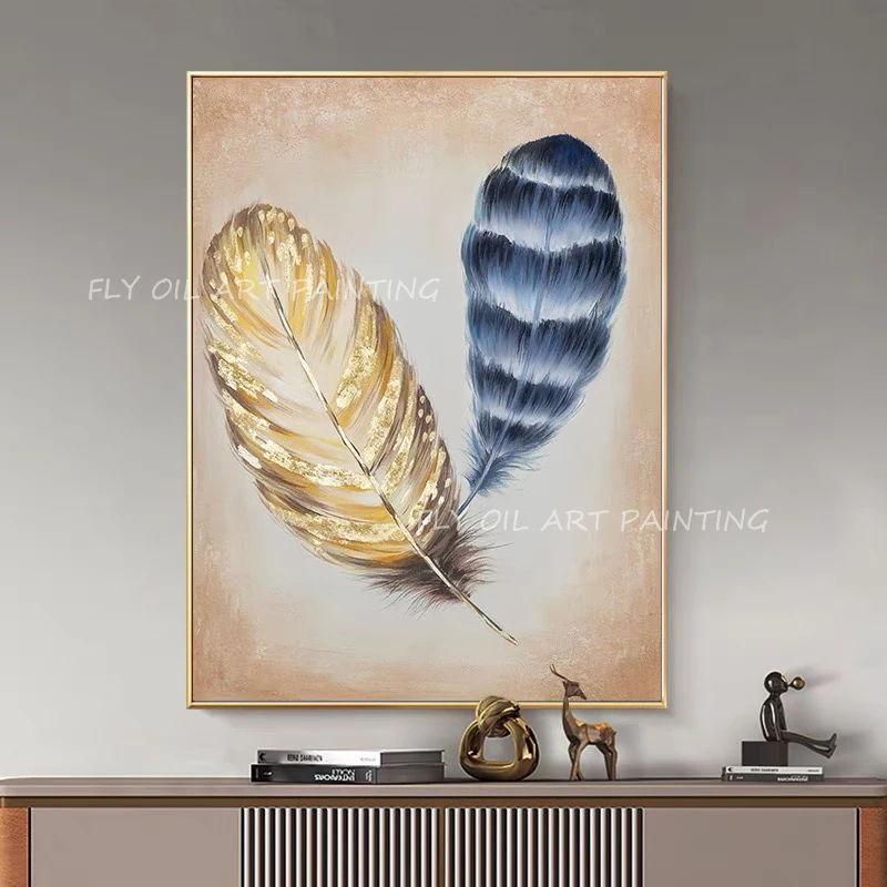 

Abstract 100% Hand Painted gold foil leaf new design picture landscape workart handmade Oil Painting home decoration as a gift