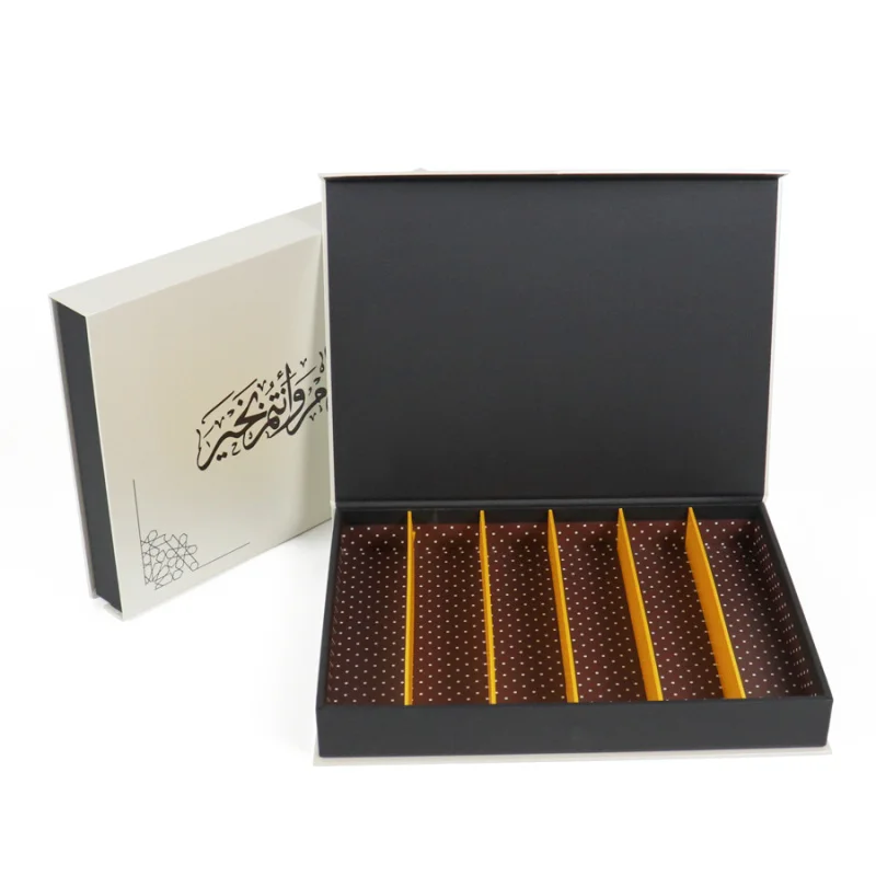 9 pieces custom chocolate box customized food packaging candy organized friendly reusable magnetic caixa de