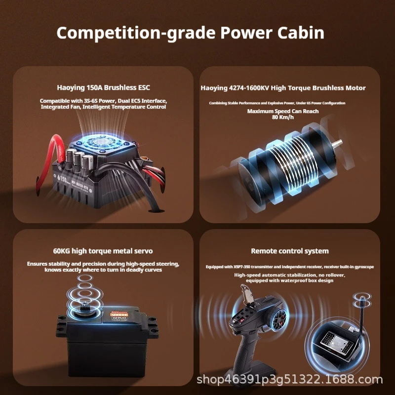 Fms 1/7 시뮬레이션 원격 제어 전기 4 륜 구동 레이싱 짧은 카드 원격 제어 자동차 장난감 모델 어린이 선물