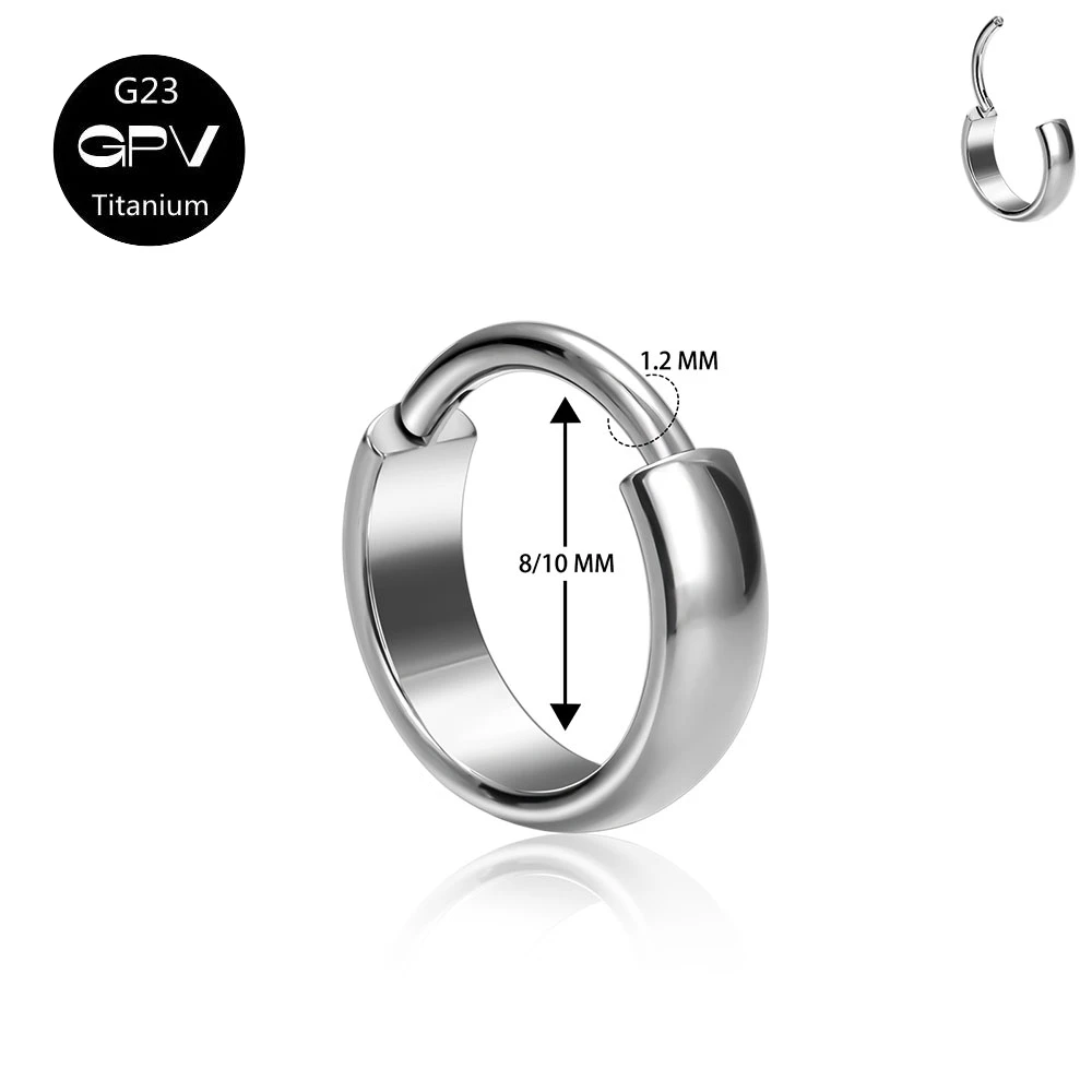 G23 F136 Titanium Earrings Cold Wind Preserved Color Vacuum Gold Plated Men\'s and Women\'s Earrings Perforated Jewelry