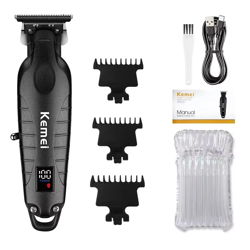 Kemei KM-2293 Haarknipmachine Professionele Oplaadbare Kappershaarklipper Elektrische Haartrimmer Draadloos voor Mannen