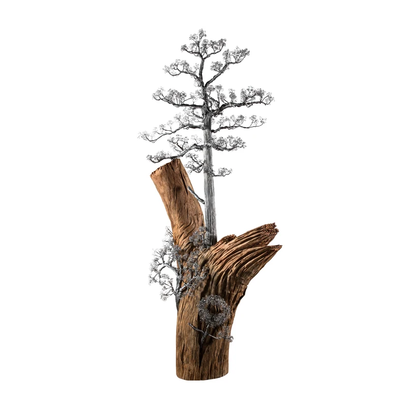 HXL Indoor Large Decorative Tree Welcome Pine Floor Ornaments Hotel Landscaping Art Device