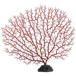 2 Pcs Fish Tank Landscaping Iron Tree Aquarium Coral Plants Ornaments Sea Fan Decorations Artificial