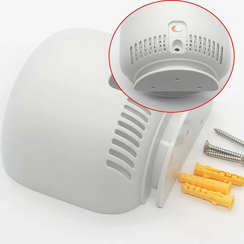 Support mural Wi-Fi pour Google Nest, support rapide avec enrouleur de câble, sécurité et utilisation facile dans la maison partout, 2 pièces