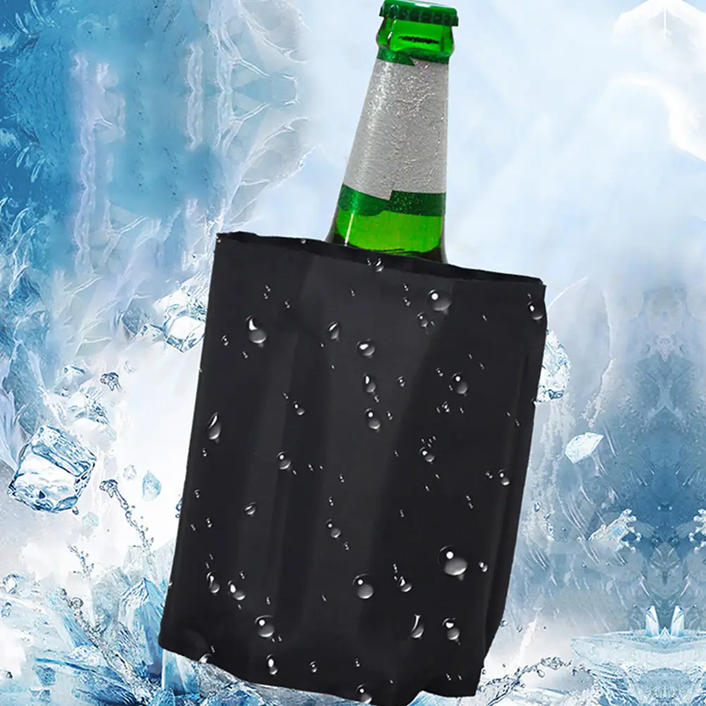 

Термосумка для красного вина, черный контейнер-холодильник, аксессуар для вечеринок и дома, многоразовые гелевые пакеты-холодильники для обедов, пикников, кемпинга, фруктов и овощей