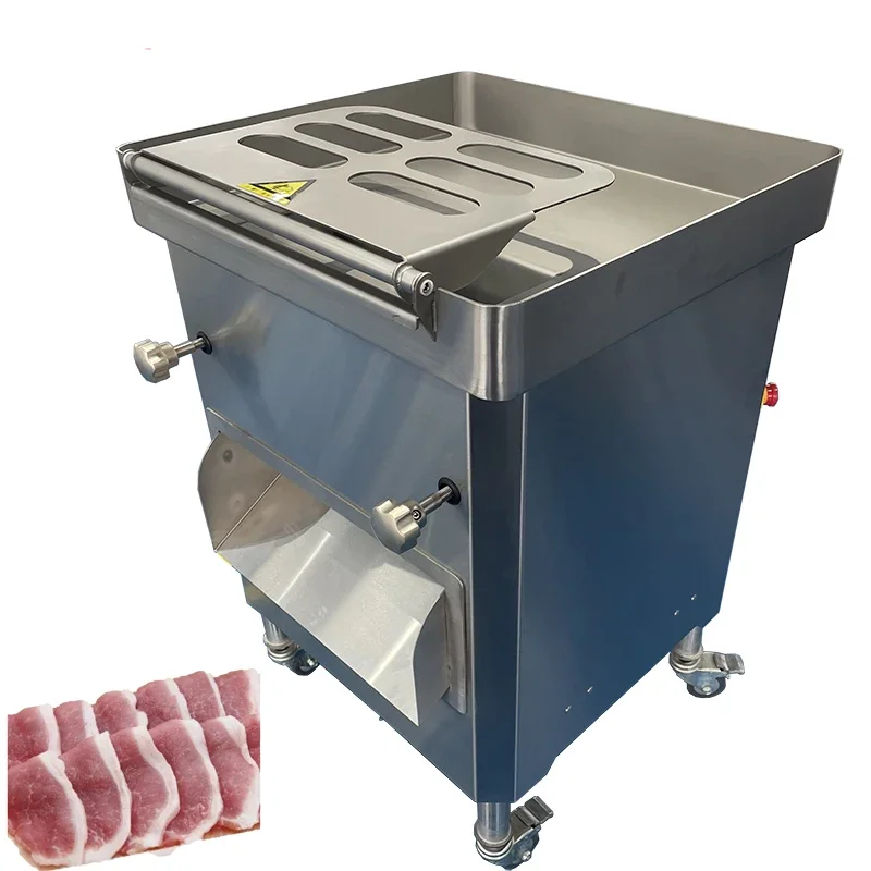 for High Quality Fresh Meat Shredding and Dicing Machine Commercial Chicken Breast Beef Bacon Slicing and Shredding Machine