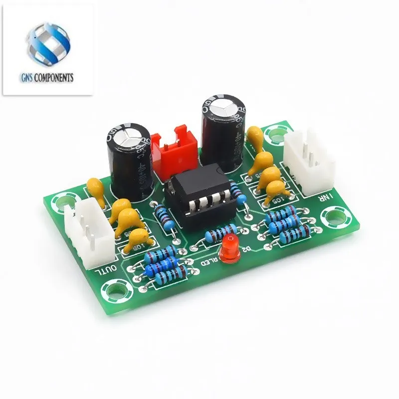 XH-A902 NE5532 Operational Pre-Amplifier Module Digital Audio Front Amplifier Board Preamplifier 5 Times Rate Wide Voltage