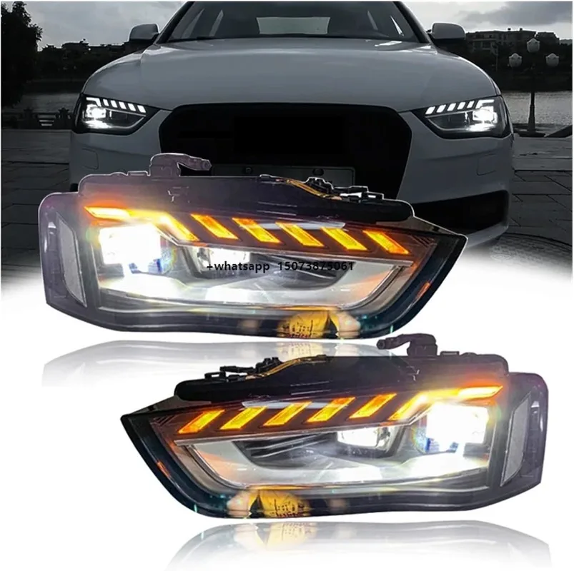 

Fit for A4L 09-16 High-quality 12V Full LED H4 Bulb 55W 6000K New Design Headlights Automotive Accessory Headlamp