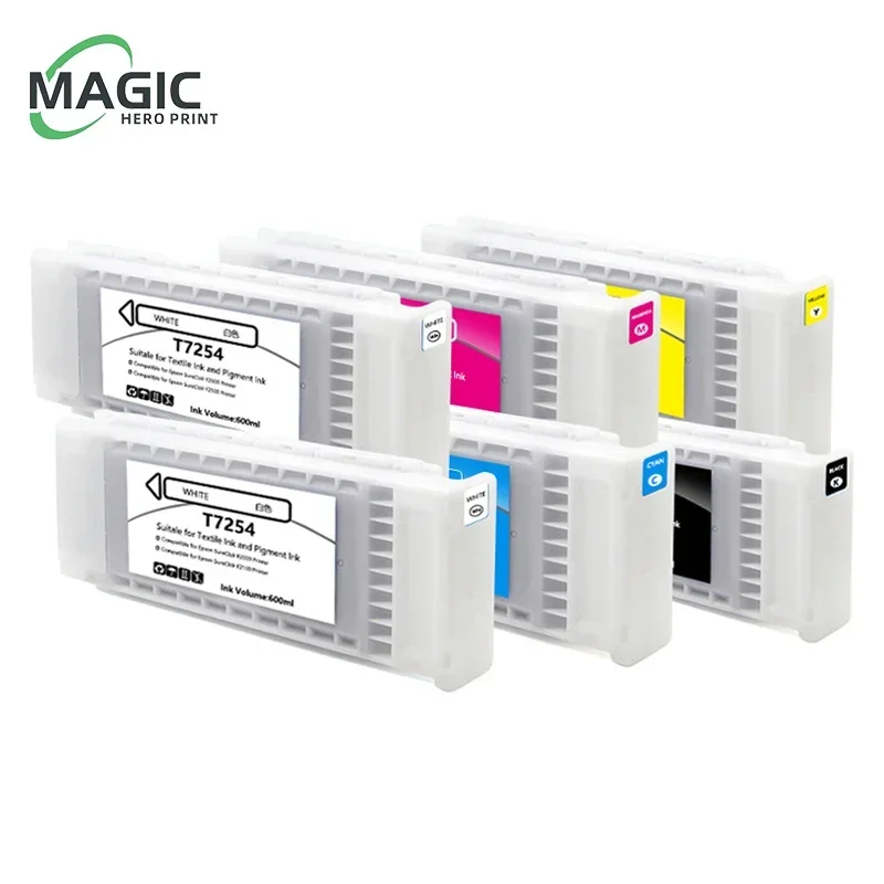 T7251 T7254 T725A1 T725A2 Compatible ink cartridge for Epson surecolor F2000 F2100 F2130 F2140 printer full with DTG Textile ink