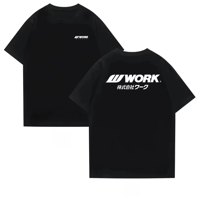 2026 Car Modification Wheel Brand Classic Modification Style T-Shirt Men Women Graphic Tee Cotton Summer Streetwear