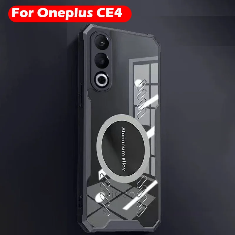 Capa traseira magnética para Oneplus Nord CE4, dissipação de calor de grafeno, estojo original, 5G