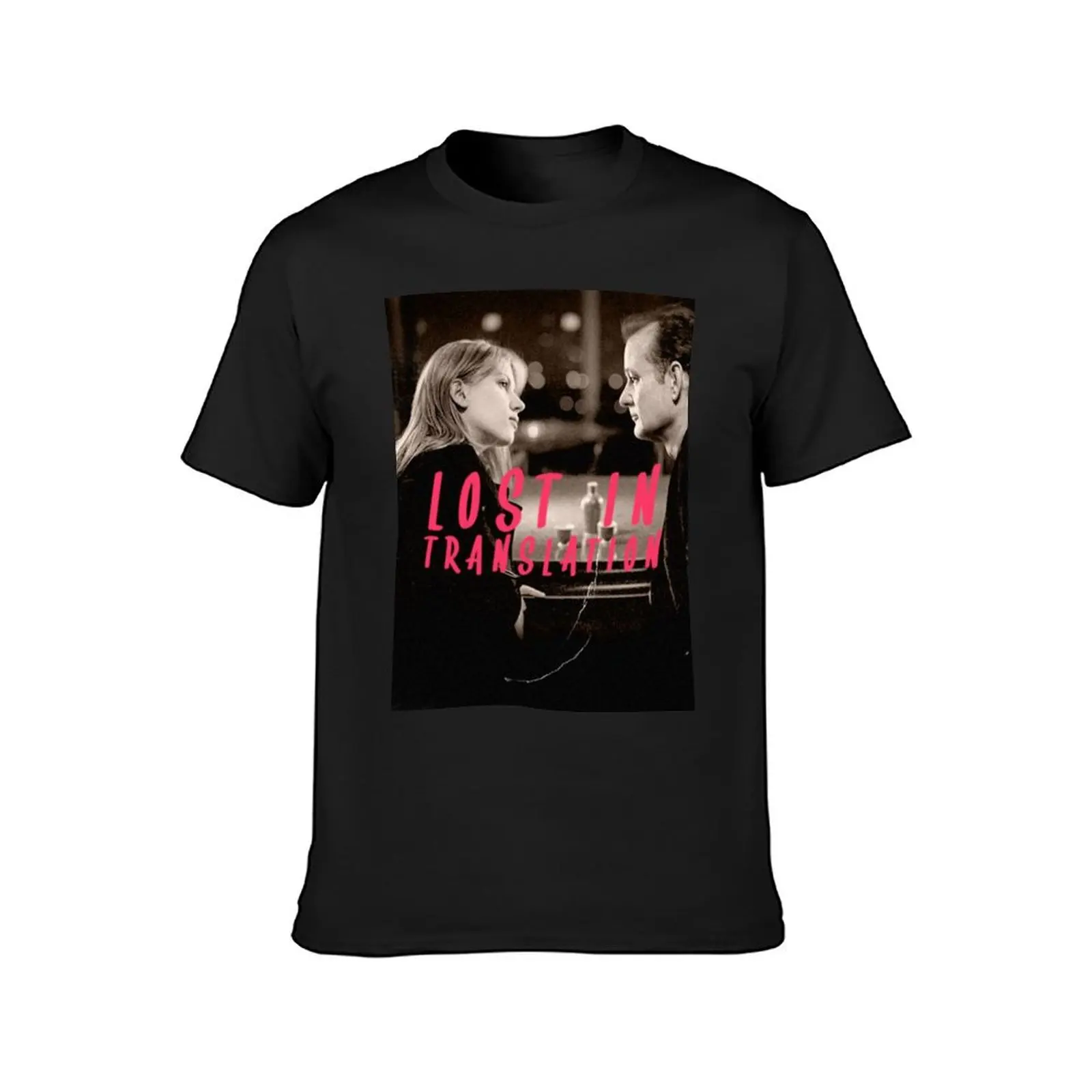 Lost in Translation (2003) poster T-Shirt quick drying customizeds tees black t shirts for men