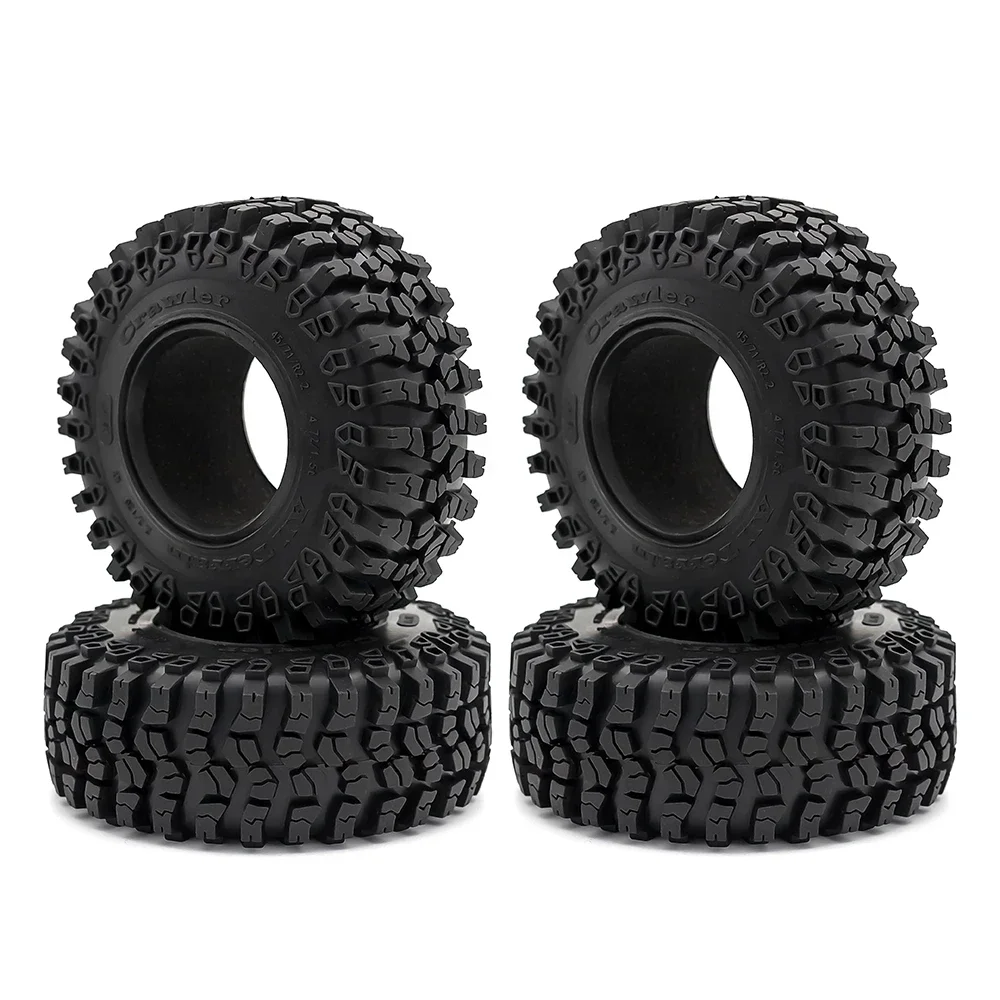 2.2 Inch Mud Grappler Gumowa opona 125 * 48 mm do kół 1:10 RC Rock Crawler Car TRX4 TRX-6 Axial SCX10 90046 Upgrade Parts