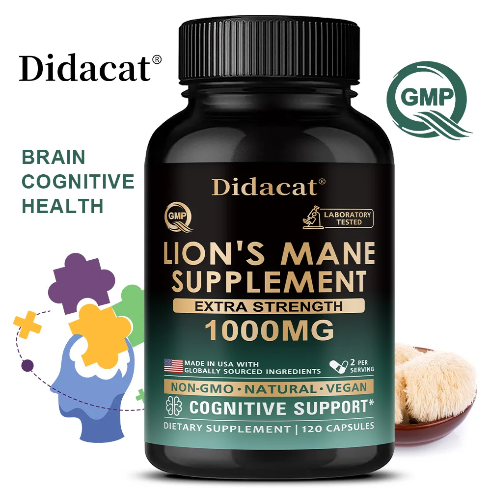 

Органические капсулы с добавлением гривы льва поддерживают функцию мозга, повышают память и концентрацию и улучшают общие здоровье