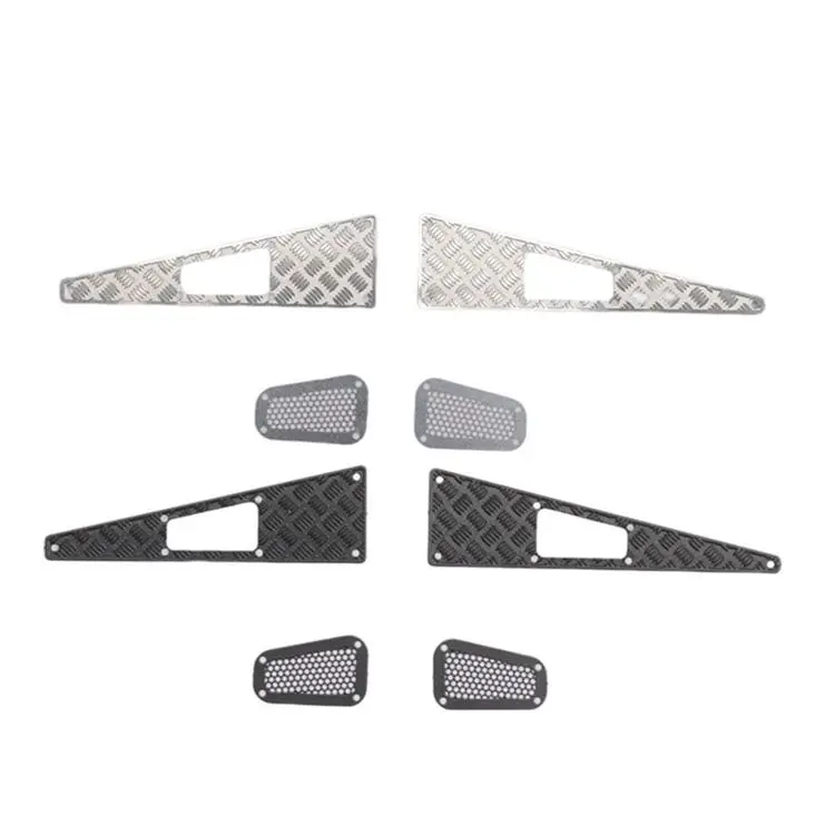 For Traxxas Trx-4m 1/18 Defender Engine Hood Metal Anti-skid Plate Engine Hood Stainless Steel Decorative Sheet Metal Sticker