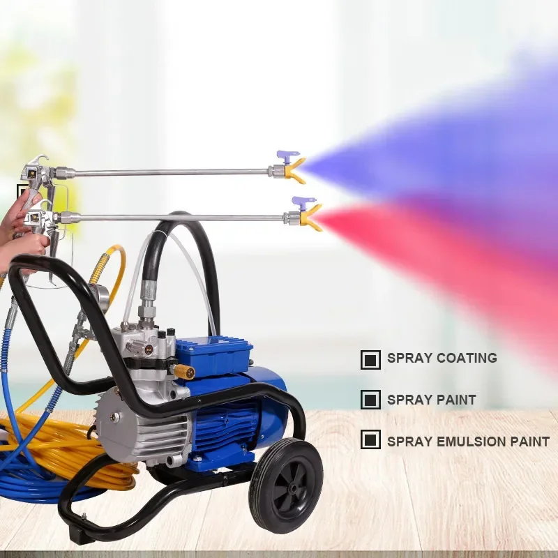 

Applicable to:Professional High-Pressure Airless Spraying Machine 5200W Electric Paint Sprayer Painting Tool Airless Spray Gun